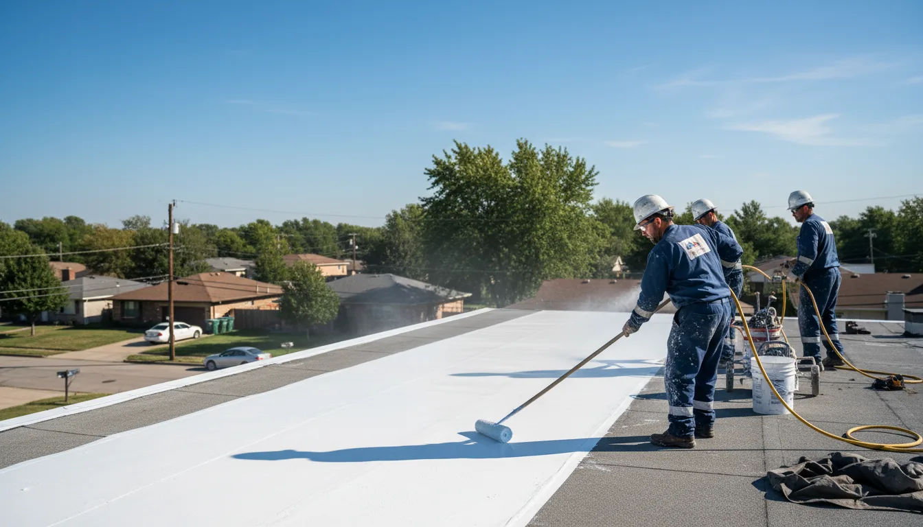 Commercial roof coating in Morris, MN near me
